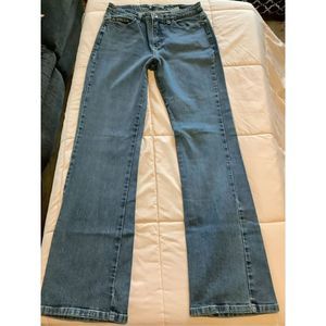 @Lee Women's Blue High Rise Natural Bootcut Denim Jeans Size 10